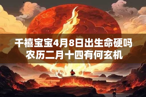 千禧宝宝4月8日出生命硬吗 农历二月十四有何玄机