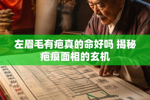 左眉毛有疤真的命好吗 揭秘疤痕面相的玄机