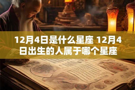 12月4日是什么星座 12月4日出生的人属于哪个星座