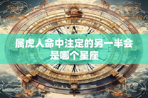属虎人命中注定的另一半会是哪个星座