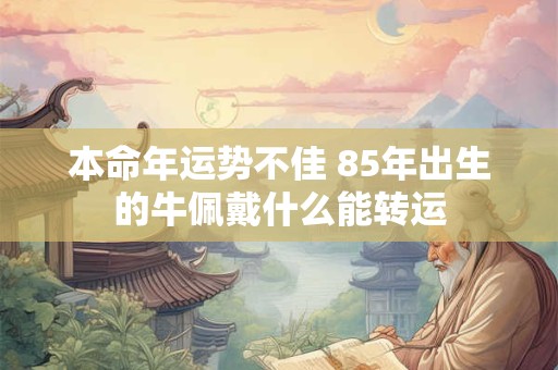 本命年运势不佳 85年出生的牛佩戴什么能转运