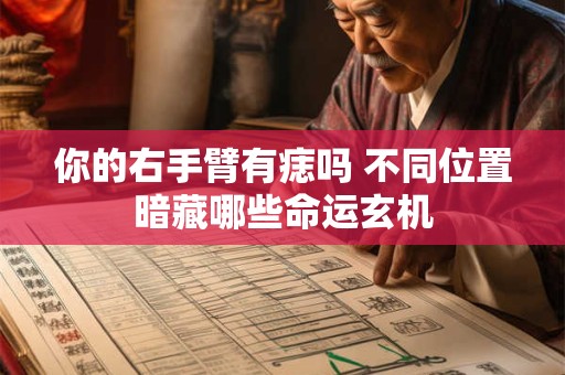 你的右手臂有痣吗 不同位置暗藏哪些命运玄机
