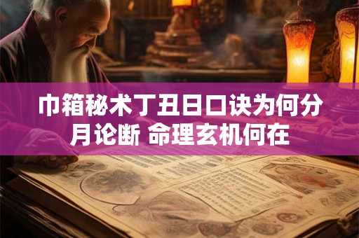 巾箱秘术丁丑日口诀为何分月论断 命理玄机何在