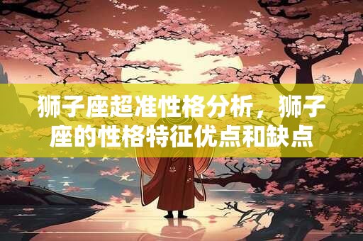狮子座超准性格分析，狮子座的性格特征优点和缺点
