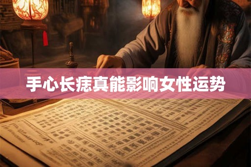 手心长痣真能影响女性运势