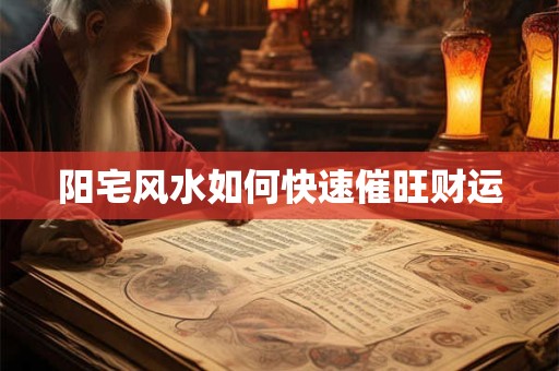 阳宅风水如何快速催旺财运