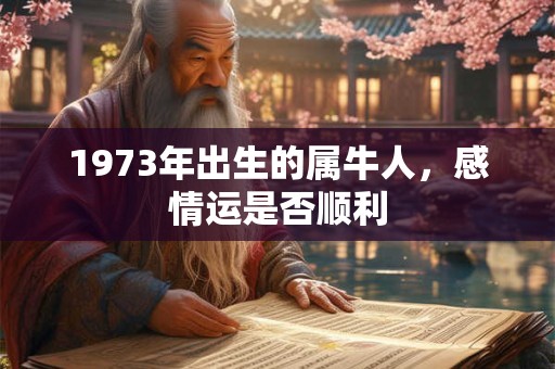 1973年出生的属牛人，感情运是否顺利