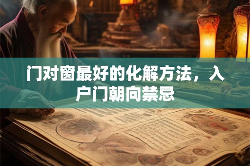 门对窗最好的化解方法，入户门朝向禁忌