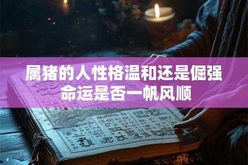 属猪的人性格温和还是倔强 命运是否一帆风顺