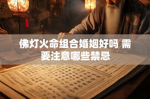 佛灯火命组合婚姻好吗 需要注意哪些禁忌