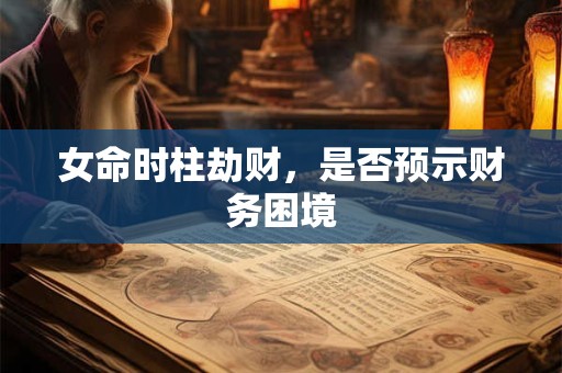 女命时柱劫财，是否预示财务困境