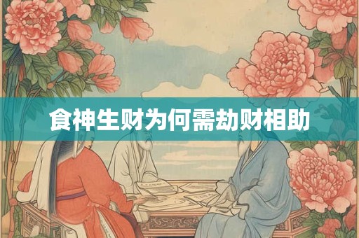食神生财为何需劫财相助