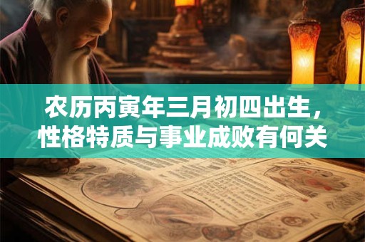 农历丙寅年三月初四出生，性格特质与事业成败有何关联