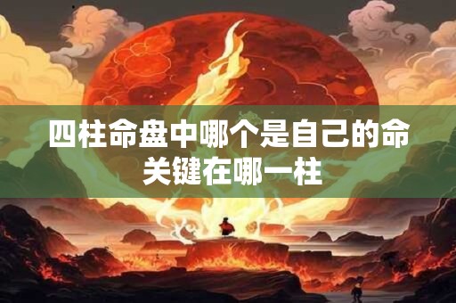 四柱命盘中哪个是自己的命 关键在哪一柱