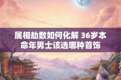 属相劫数如何化解 36岁本命年男士该选哪种首饰