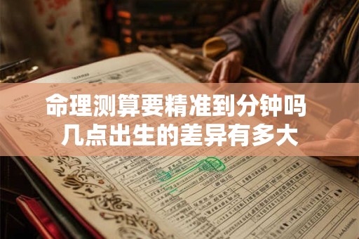 命理测算要精准到分钟吗 几点出生的差异有多大
