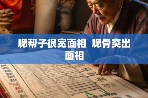 腮帮子很宽面相  腮骨突出面相