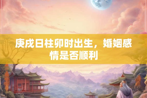 庚戌日柱卯时出生，婚姻感情是否顺利