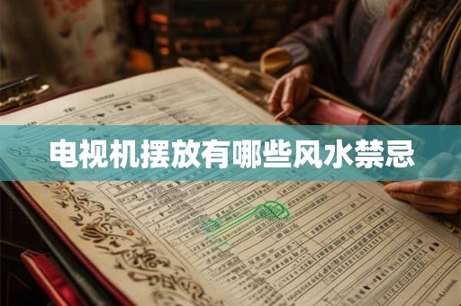 电视机摆放有哪些风水禁忌