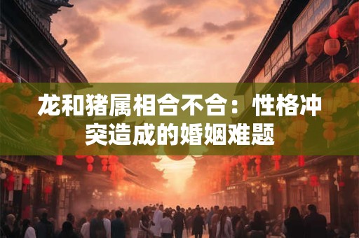 龙和猪属相合不合：性格冲突造成的婚姻难题