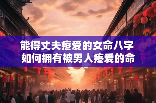 能得丈夫疼爱的女命八字 如何拥有被男人疼爱的命