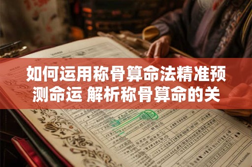 如何运用称骨算命法精准预测命运 解析称骨算命的关键步骤