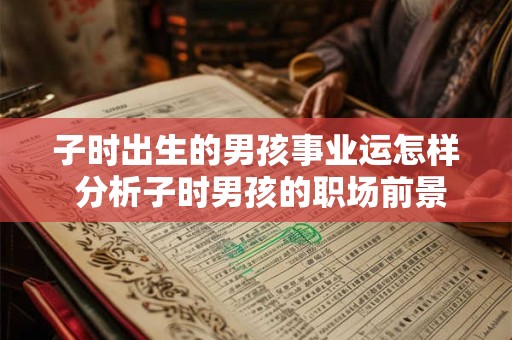 子时出生的男孩事业运怎样 分析子时男孩的职场前景