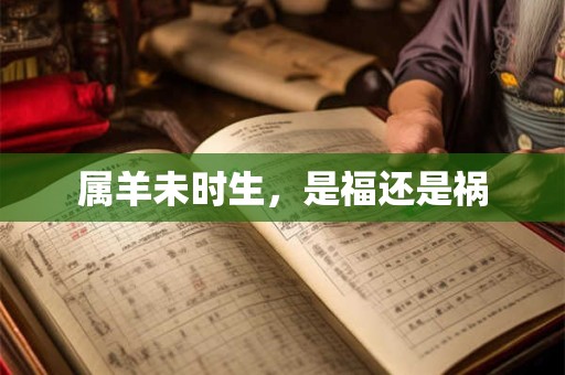 属羊未时生，是福还是祸