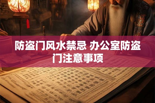 防盗门风水禁忌 办公室防盗门注意事项