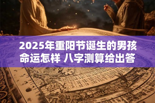 2025年重阳节诞生的男孩命运怎样 八字测算给出答案