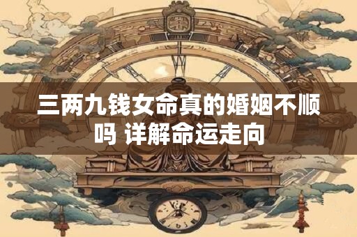 三两九钱女命真的婚姻不顺吗 详解命运走向