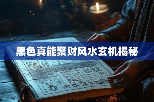 黑色真能聚财风水玄机揭秘