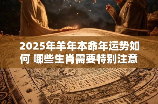 2026年羊年本命年运势如何 哪些生肖需要特别注意