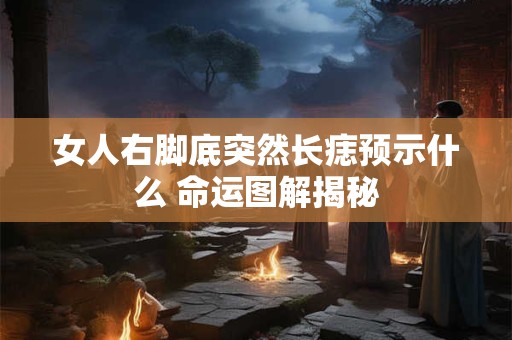 女人右脚底突然长痣预示什么 命运图解揭秘 女人右脚底突然长痣预示什么 命运图解揭秘