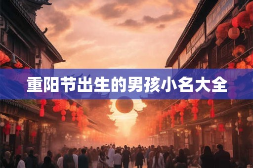 重阳节出生的男孩小名大全