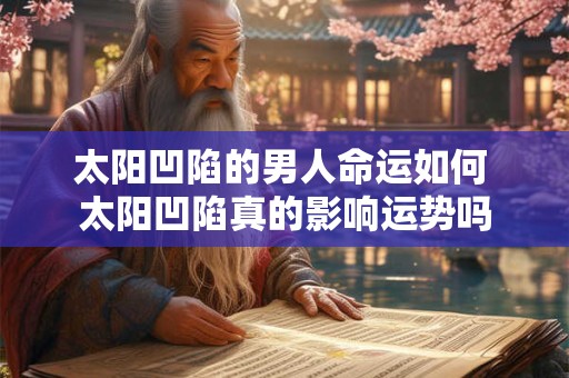 太阳凹陷的男人命运如何 太阳凹陷真的影响运势吗