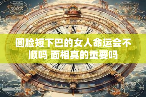 圆脸短下巴的女人命运会不顺吗 面相真的重要吗