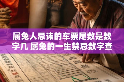 属兔人忌讳的车票尾数是数字几 属兔的一生禁忌数字查询