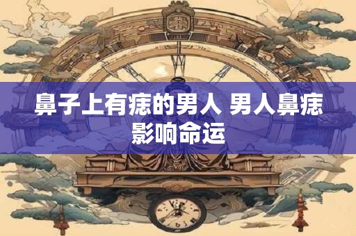 鼻子上有痣的男人 男人鼻痣影响命运