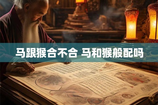 马跟猴合不合 马和猴般配吗