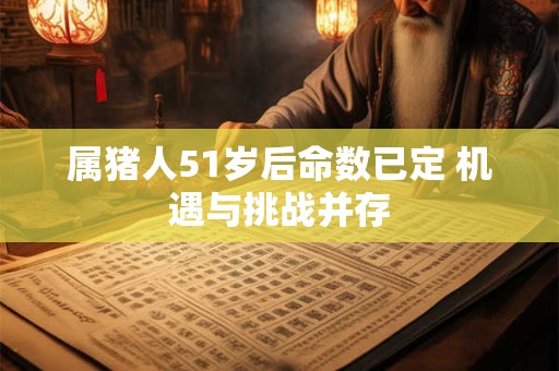 属猪人51岁后命数已定 机遇与挑战并存