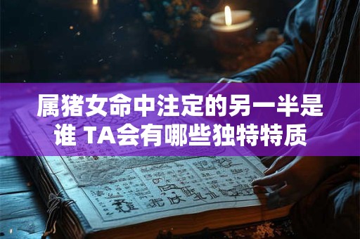 属猪女命中注定的另一半是谁 TA会有哪些独特特质