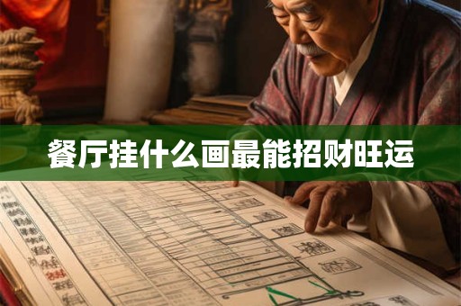 餐厅挂什么画最能招财旺运