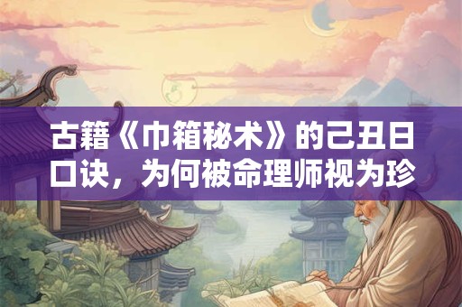 古籍《巾箱秘术》的己丑日口诀，为何被命理师视为珍宝
