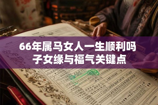 66年属马女人一生顺利吗 子女缘与福气关键点