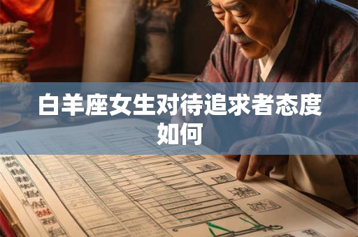 白羊座女生对待追求者态度如何