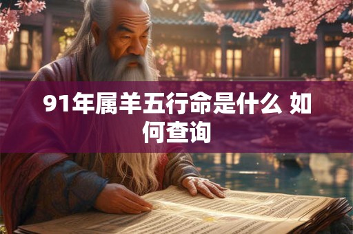 91年属羊五行命是什么 如何查询