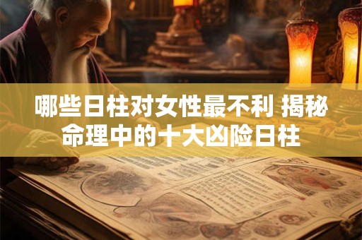 哪些日柱对女性最不利 揭秘命理中的十大凶险日柱