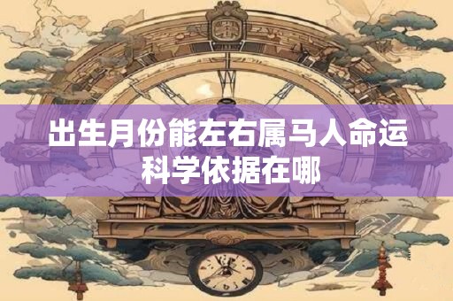 出生月份能左右属马人命运 科学依据在哪