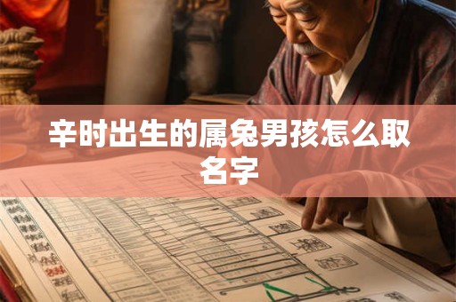 辛时出生的属兔男孩怎么取名字
